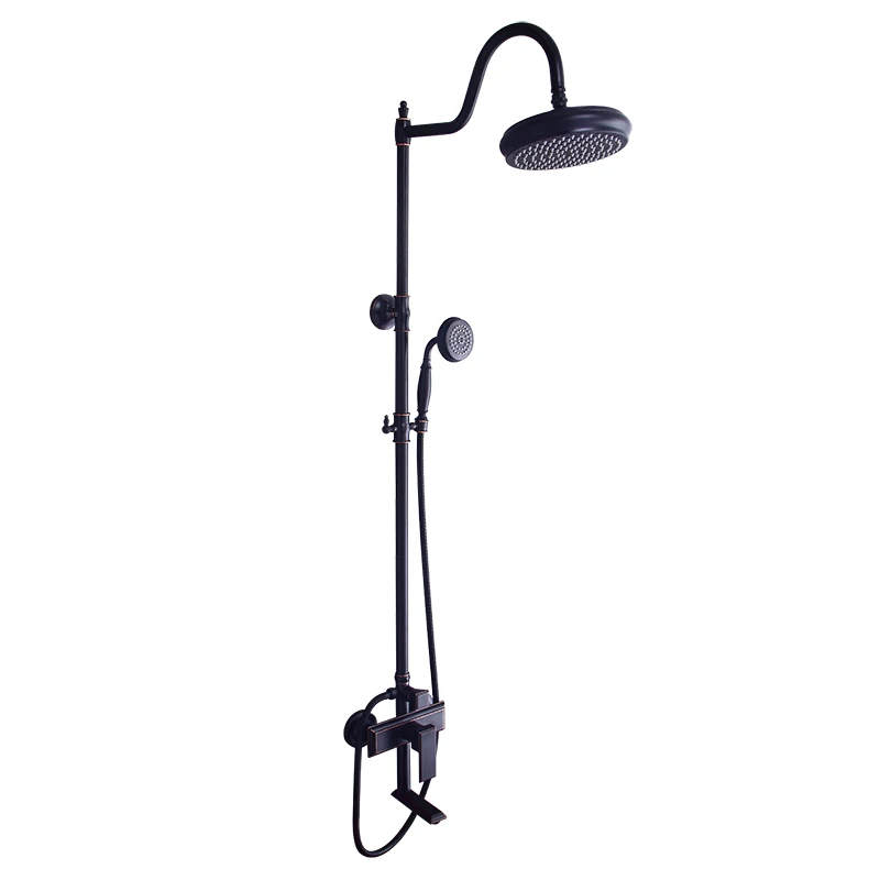 

Becola Bathroom Shower Set With Freely Adjustable And Rotatable Black Three Speed Cold And Hot Mixed Showerhead