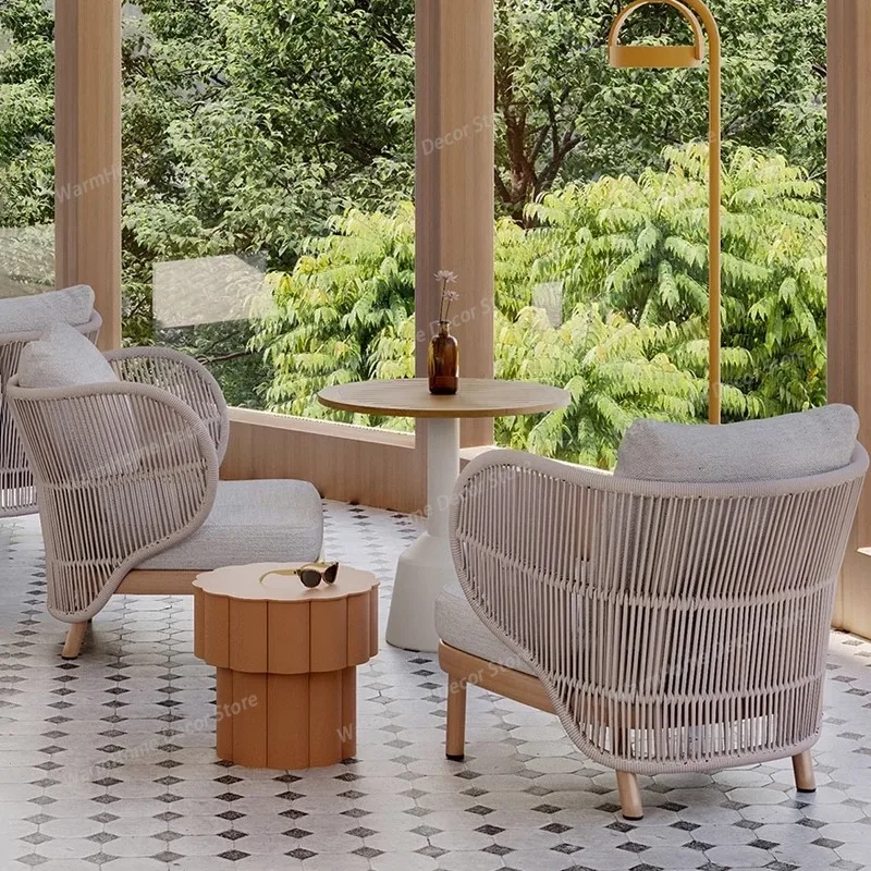 

Courtyard Rattan Outdoor Sofas Living Room Hotel Nordic Garden Sofas Hotel Gaming Chair Office Furniture Gartenstuhl Lshysf