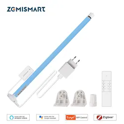 Zemismart Zigbee Smart Roller Shade Blinds Motor for 17mm 25mm 28mm Tube Tuya Electric Curtain Engine Alexa Google Home Control