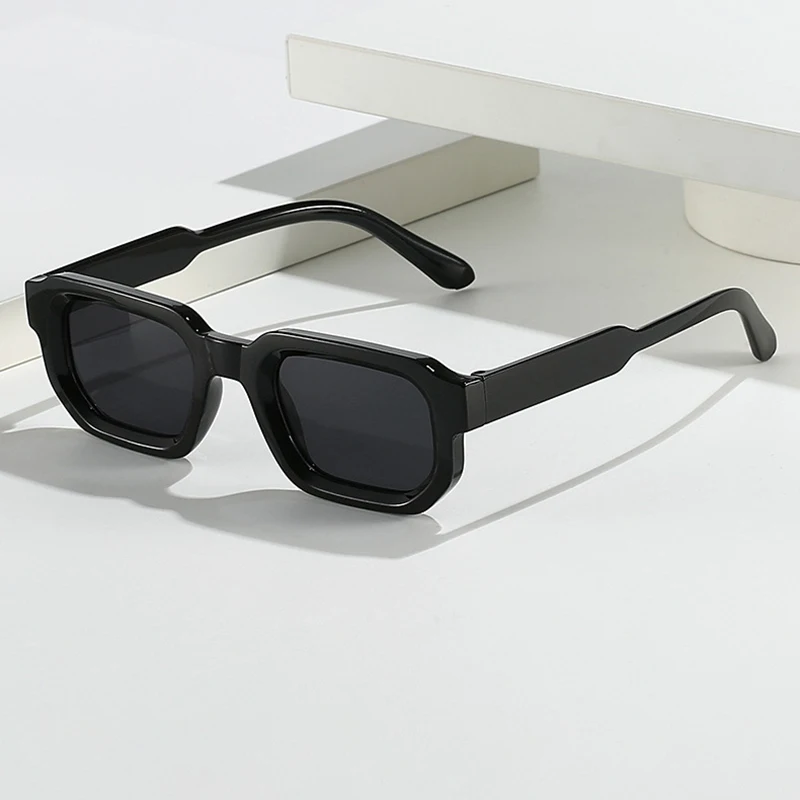 Ladies' fashionable light luxury square small frame sunglasses new retro polygon sunglasses simple and high-end fashion glasses