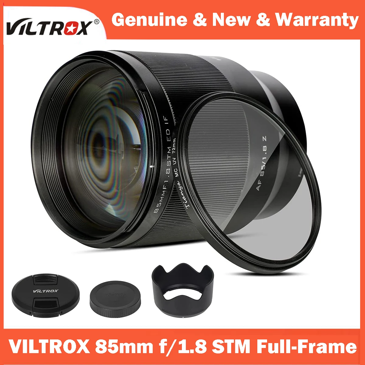 

VILTROX 85mm F1.8 II STM Full Frame Auto focus Portrait Lens AF Large Aperture for Nikon Z Fuji X Sony E Canon RF mount Camera