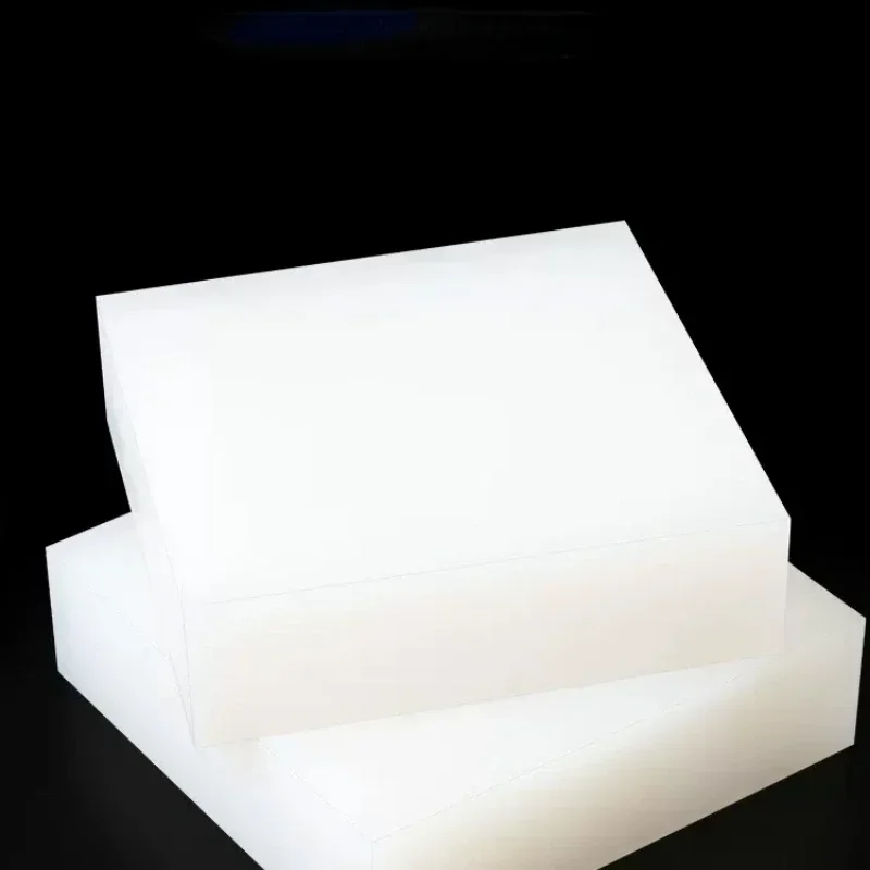 White Rubber Silicone Square Pads, Silica Gel Board, Shock-roof VMQ Plates, High Temperature Resistant, 1-50mm, 100x100mm, 5Pcs