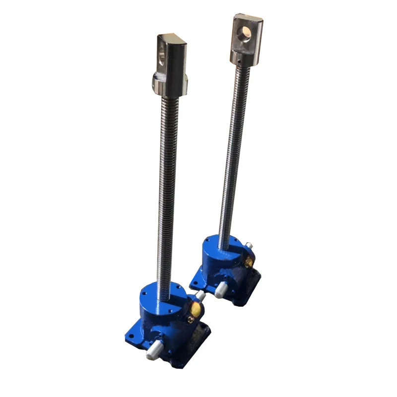 Worm gear lifter Vertical turbine gear reducer Hand screw rod lifting platform Screw lift
