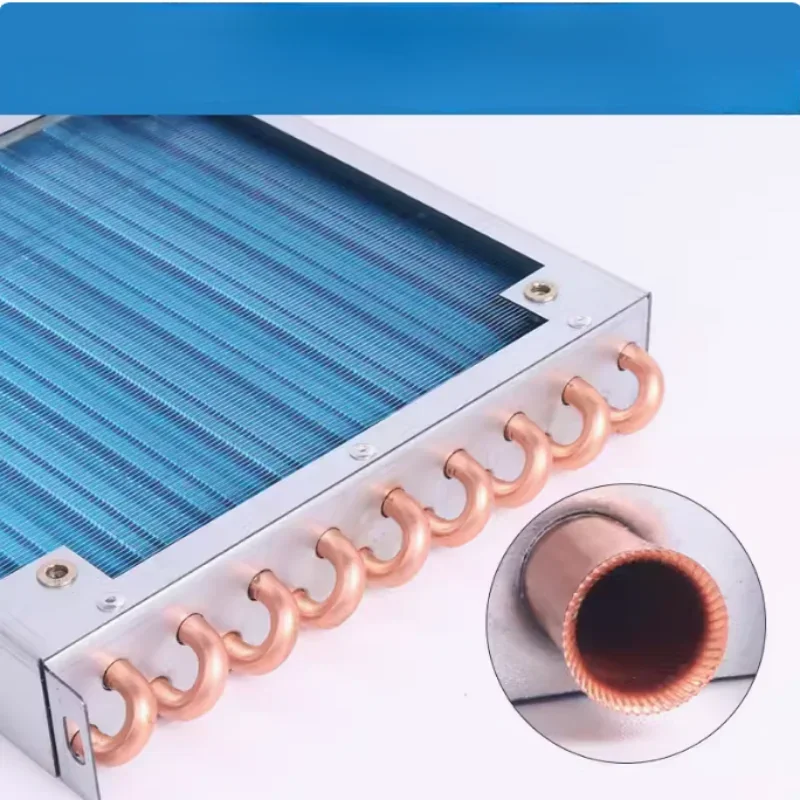 1PCS Refrigerator freezer aluminum fin and copper tube heat exchanger with fan Small shell condenser radiator Fan