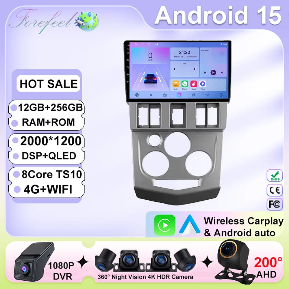 

Car Android14 For Renault Logan I 2004 2005 2006 2007 2008 2009 Car Radio Multimedia Video Player Navigation GPS WIFI QLED HDR