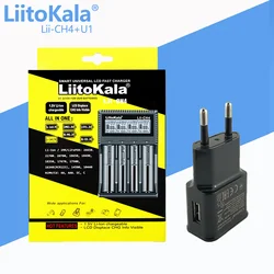 1-5pcs LiItoKala Lii-CH4+U1 Smart Charger Intelligent Battery Charger For 1.5V AA AAA Li-ion Lithium Rechargeable Battery