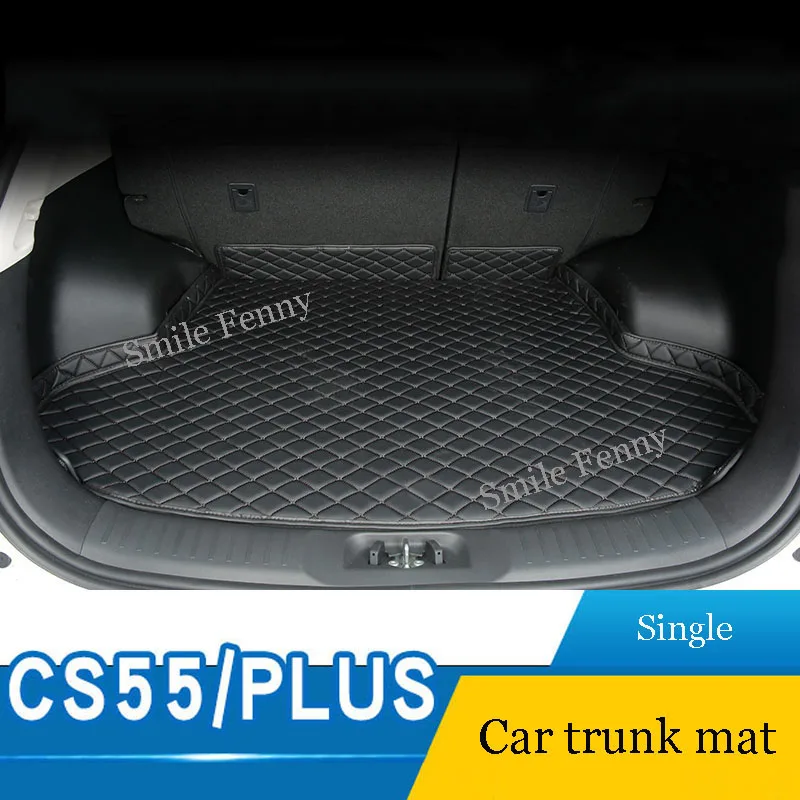 

For Changan CS55 PLUS 2020 2021 Accessories Leather Styling Car Trunk Mat Cover Single Anti-Dirty Protection Carpet Cushion