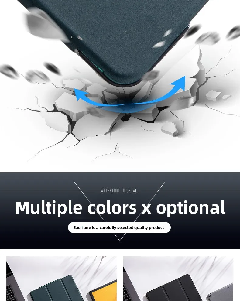 Für IPad 10.2 Schutzhülle Mini 4/5/6 Hartschale Pro 12,9 Zoll PC-Leder mit Smart Sleep-Funktion – Detail 7
