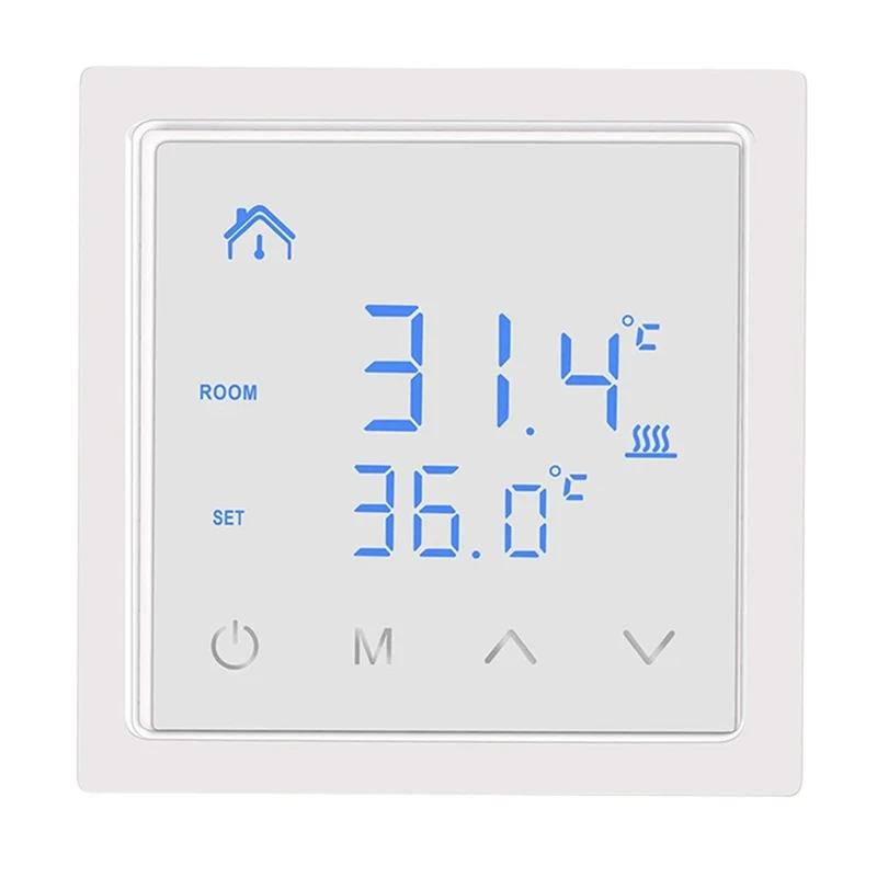 منظم حرارة ذكي 16A جهاز تحكم في درجة الحرارة لتدفئة الأرضية مع شاشة LED تعمل باللمس 85-265 فولت للتحكم في التدفئة الكهربائية