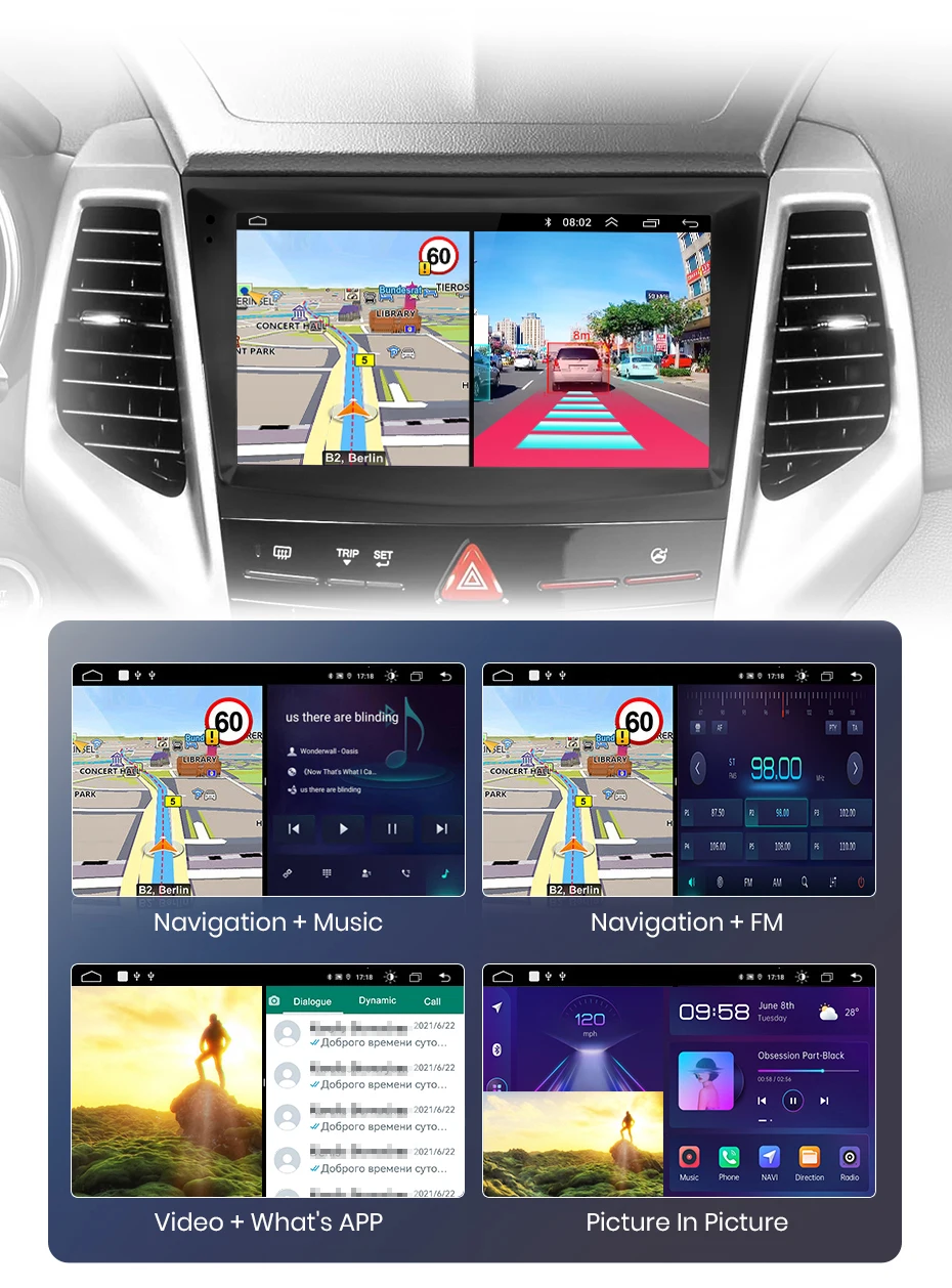Junsun AI 4G LTE Drahtlose CarPlay Android Auto Auto Radio Für Ssang Yong Tivoli 2015 2016 2017 2018-2022 GPS Navi BT DSP RDS FM – Detail 21