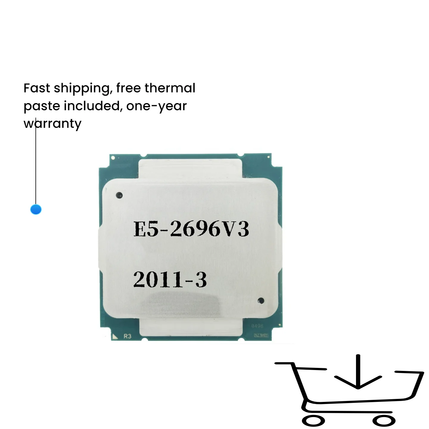 

Xeon E5 2696 V3 2696V3 2.3GHz 18-Core LGA 2011-3 cpu processor