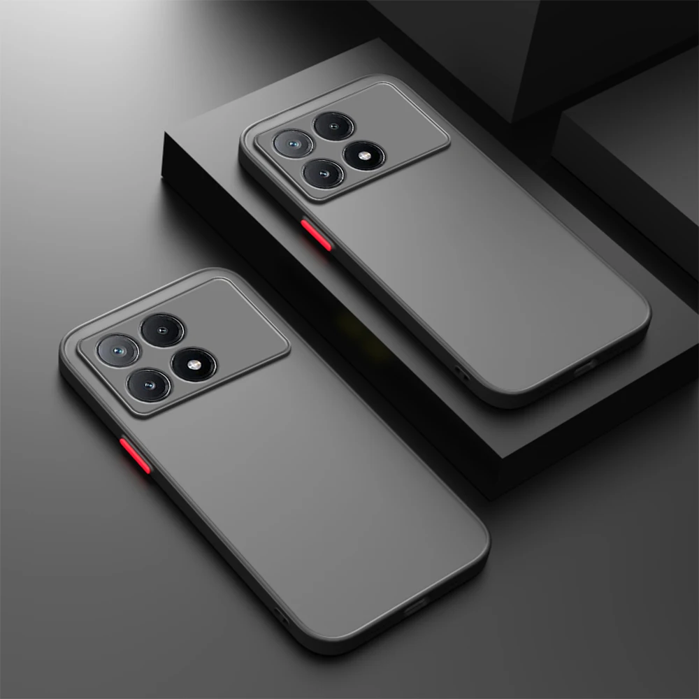 Shockproof Armor Matte Case For Xiaomi Poco X7 Pro X6 X5 X4 GT X3 NFC M5 M4 M6 Pro F5 Pro F3 F4 F6 Bumper Shockproof Phone Cover