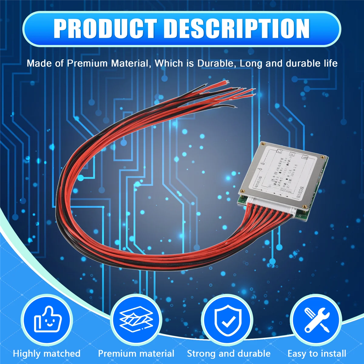 

Новое поступление 16S 48V 20A 18650 LiFePo4 плата защиты аккумулятора BMS PCB с балансом для электронного велосипеда EScooter