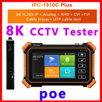 ipc 1910c plus cctv tester cctv camera tester Monitor camera Cctv cftv test ip camera tester monitor rj45 network cable tester