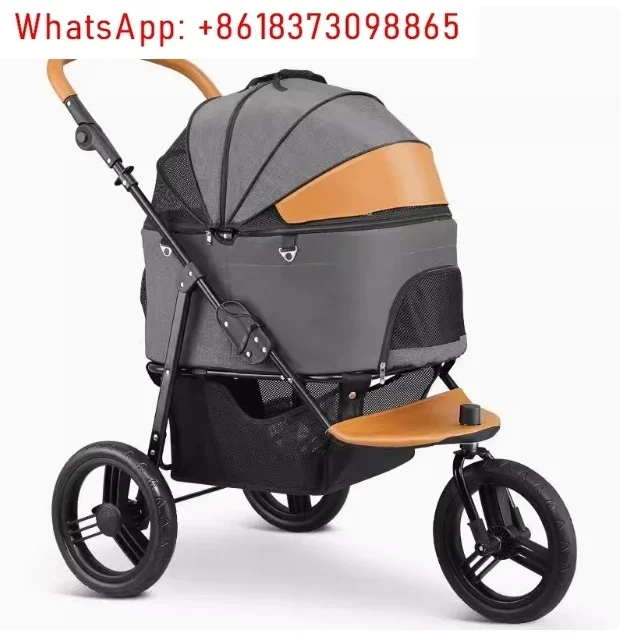 Dog Stroller for Medium Small Dogs, 3in1 Pet Stroller Dog Cat Jogger Stroller 3 Wheels with Detachable Dog Carriage