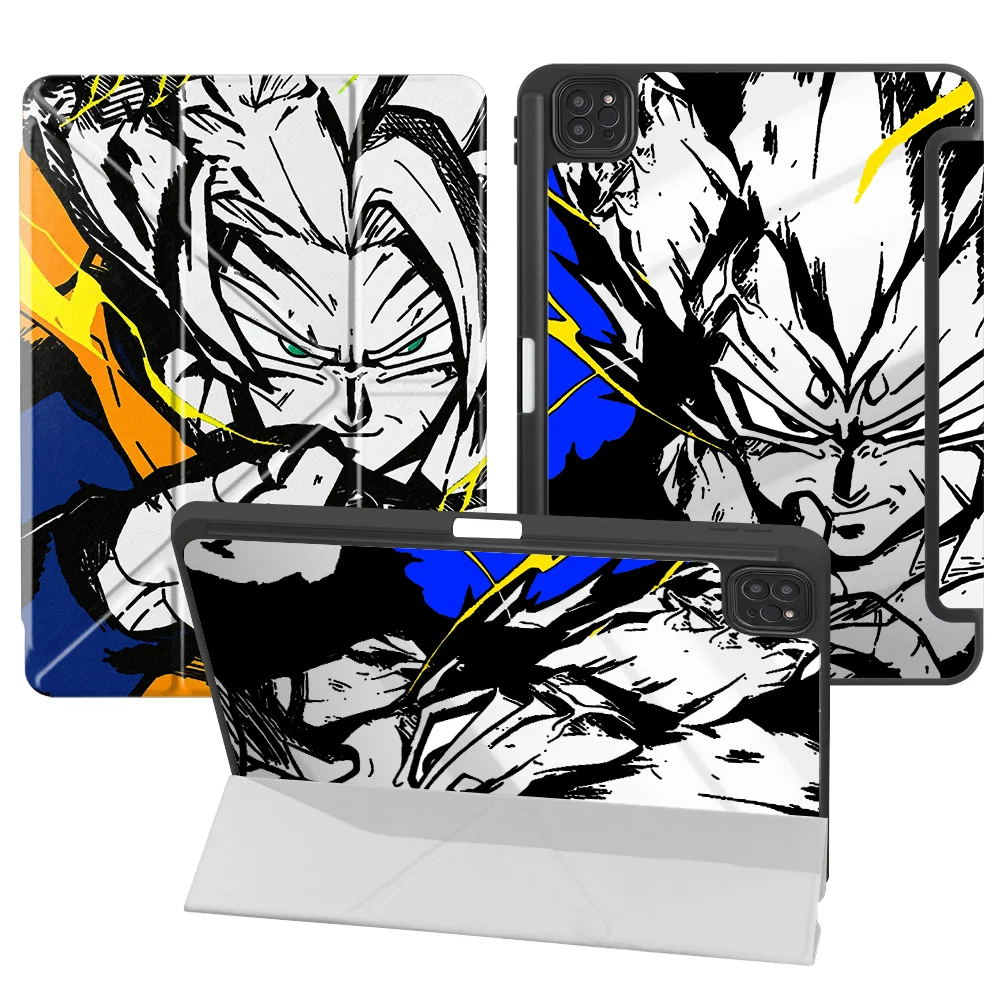 Tablet Case For iPad Air 8 M2 M3 3 11th 12th 10th Gen Pro M4 13 2025 2026 Mini 7 6 5 9th With Pen Slot Cover Super Dragon Balls