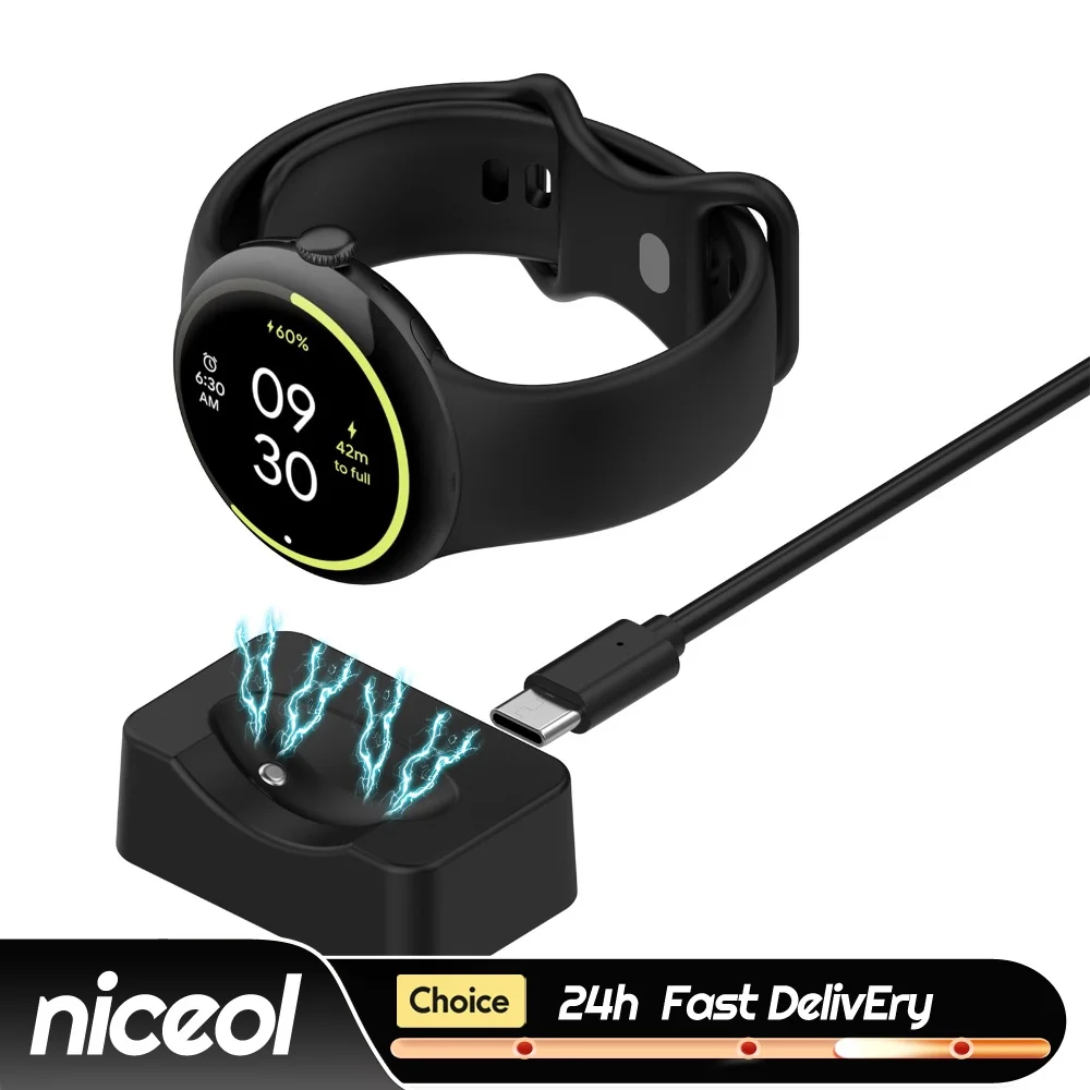 Magnetic Charger Dock for Google Pixel Watch 4 Replacement Charging Dock Quick Charge Docks for Pocket Business Trips Office