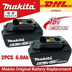 100% Original Makita Rechargeable LED Lithium-ion Battery,18V 5/6Ah BL1860B BL1860 BL1850 BL1830 BL1815 Original Tool Battery