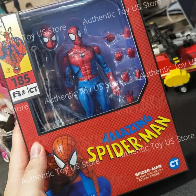 Originale Ct Toys Spiderman Figura Mafex 185 L'incredibile Spider-Man SHF Anime Action Figure Regali personalizzati Giocattoli