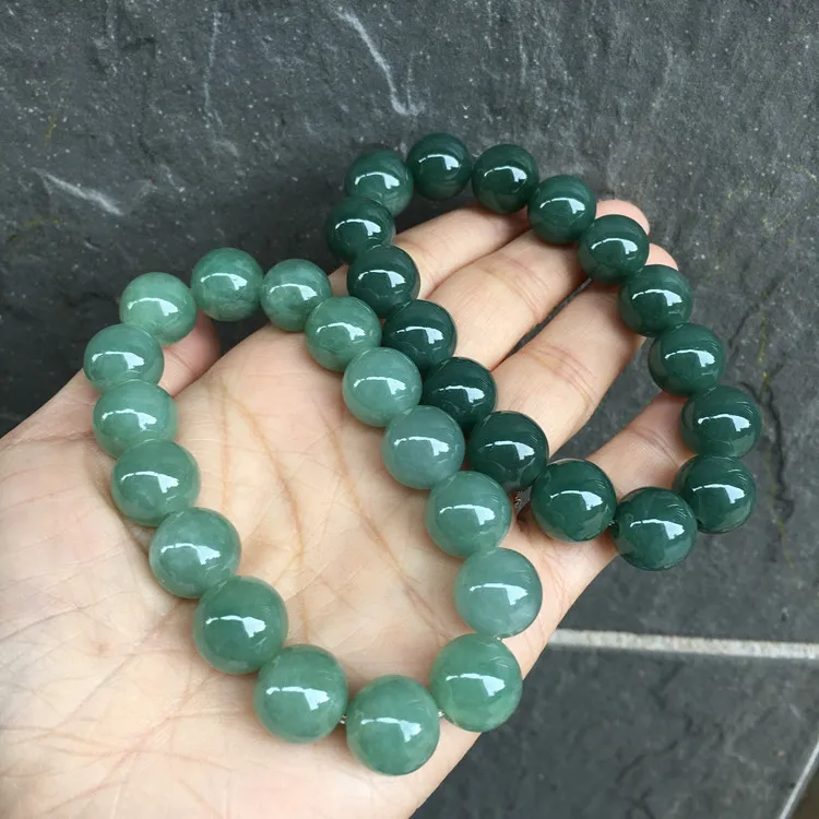 Myanmar Grade A Jadeite Blue Water Jade Bracelet Men Women Healing Gemstone Fine Jewelry Genuine Burma Jades Bracelets Bangles