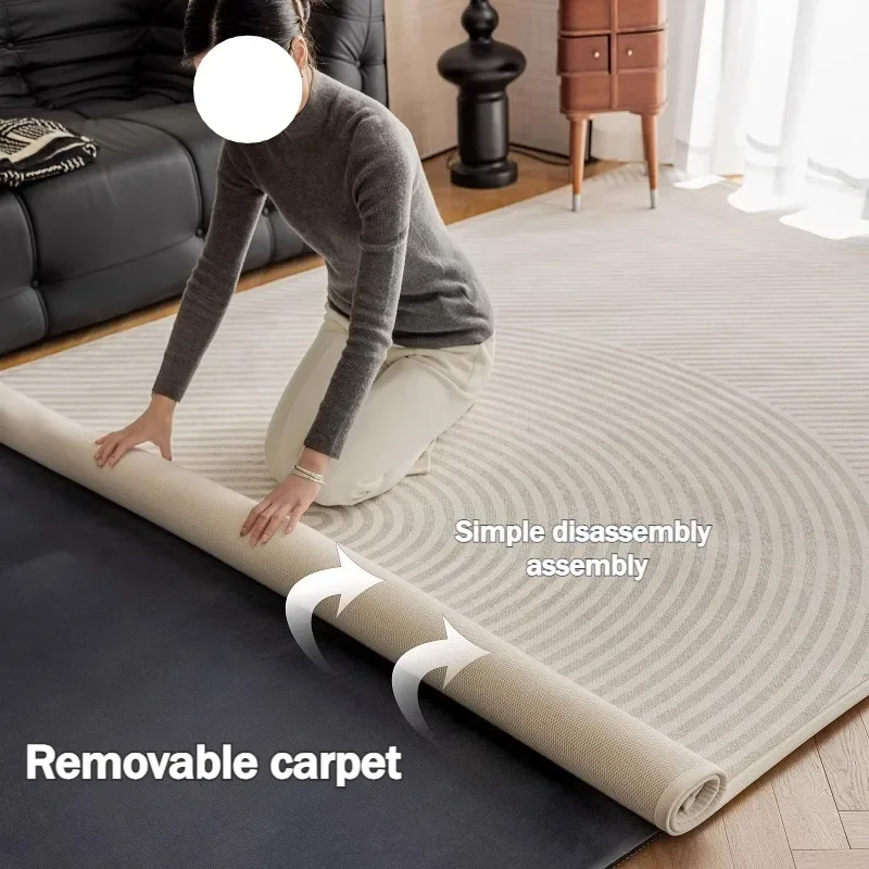 

Ковер для гостиной, можно стирать в машине, съемный, можно стирать в машине, нескользящий, современный прикроватный коврик для спальни, журнальный столик, коврик Tapis