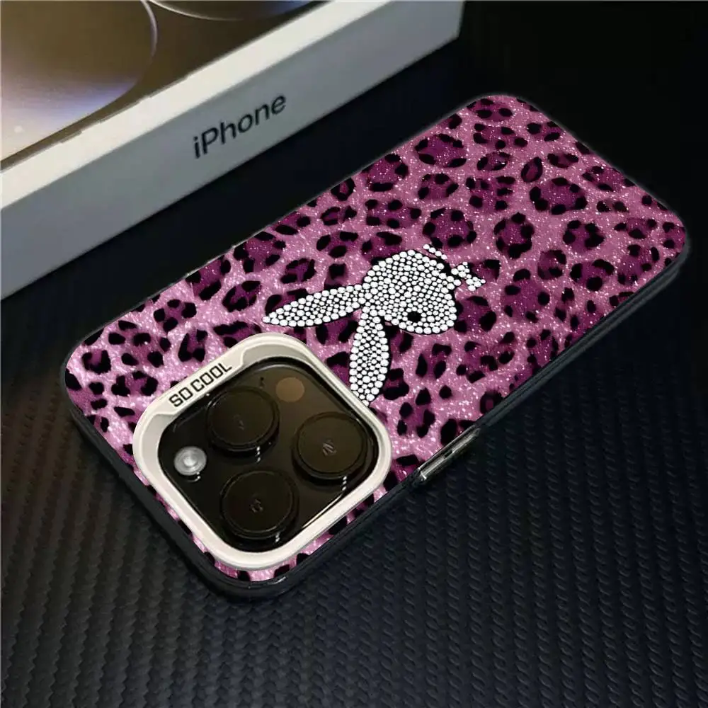 Cartoon-Kaninchen Handyhülle für iPhone 17 17e 16e 16 15 14 13 12 11 Pro Max XR XSMAX Air Plus Play-boys Sturzsichere Matte Rückseite – Detail 9