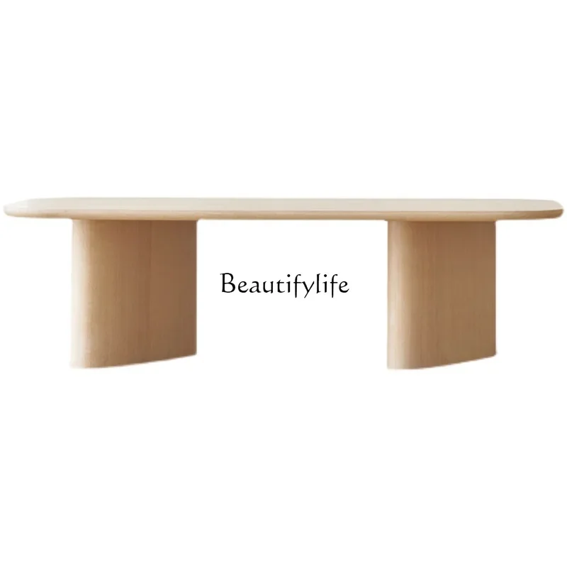 

yj5 Nordic Simple Solid Wood Living Room Black Modern Coffee Table
