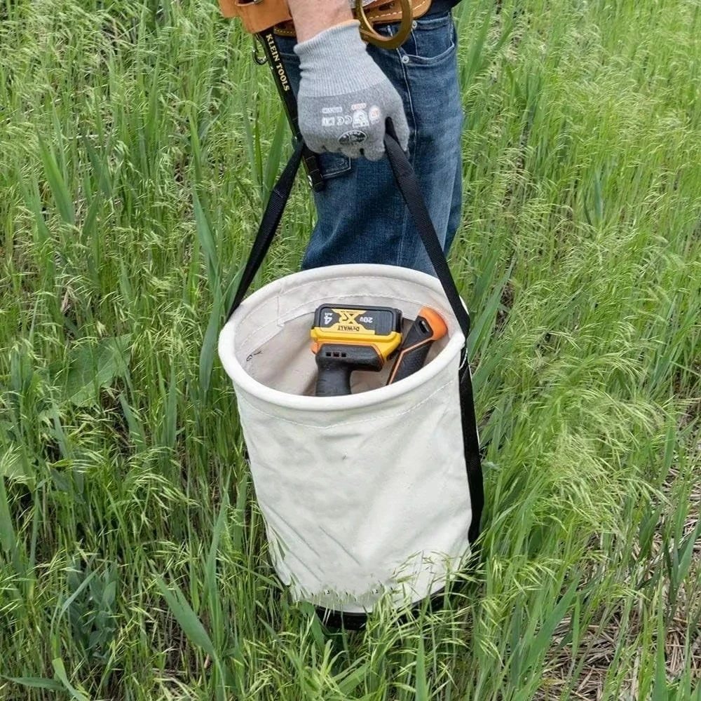 Garden Tool Storage Bag - Waterproof Durable Oxford Cloth, Large Capacity Multi-Pocket, Handheld & Shoulder Strap for Home Balco