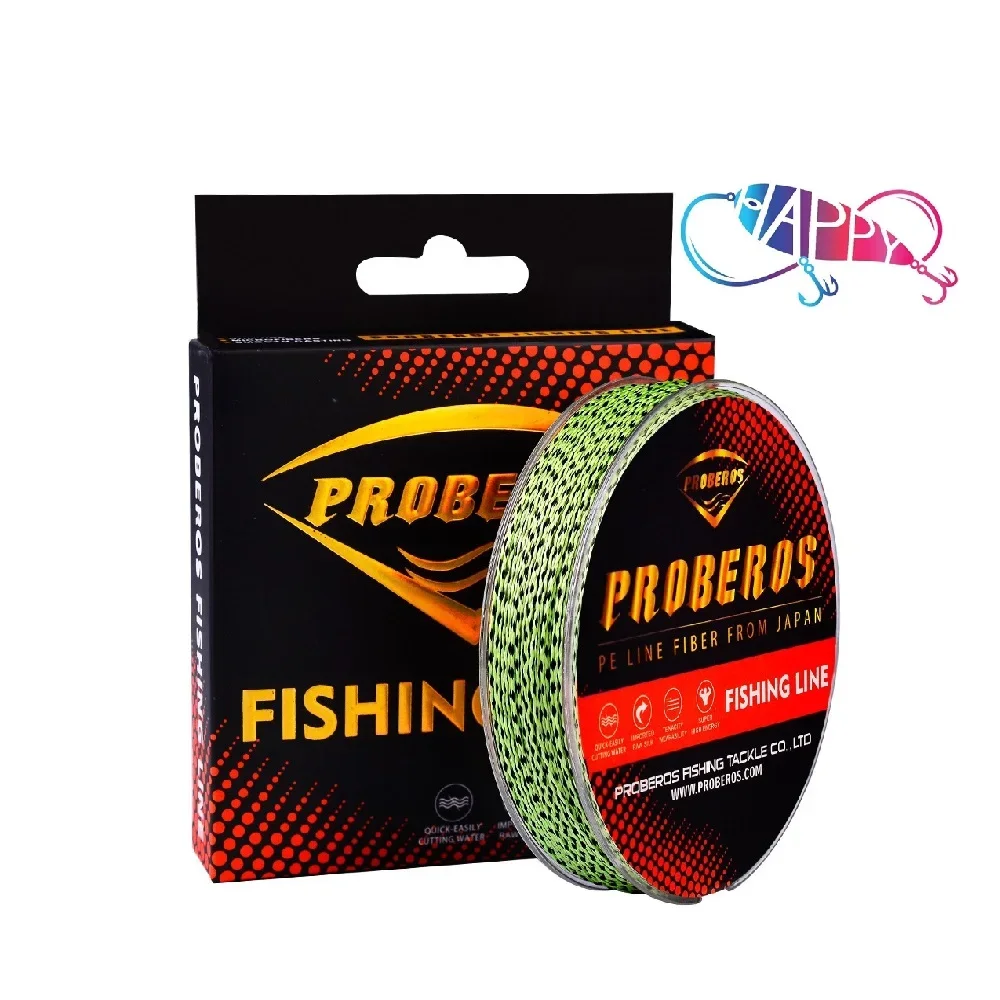 Wholesale PROBEROS 9 Strands Braided Fishing Line 100M 4 Weaves Braid PE Fish Line Multifilament Saltwater Line 15LB-100LB