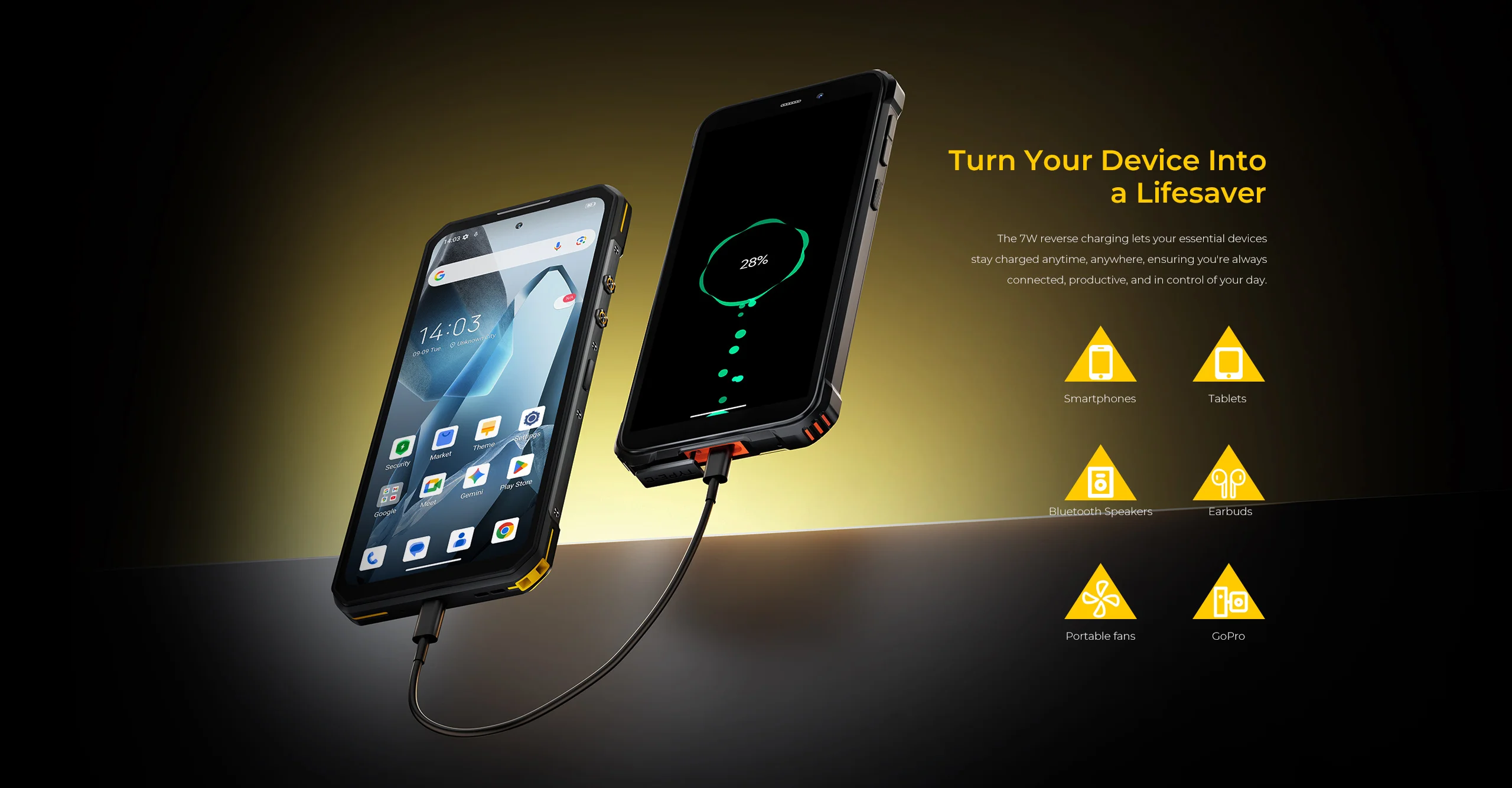 OUKITEL WP60 5G Rugged Smartphone Android 15 MTK 7025 7.2Inch HD 120Hz 256GB/512GB ROM Mobile Phone 108MP 10000mAh Cellphone NFC