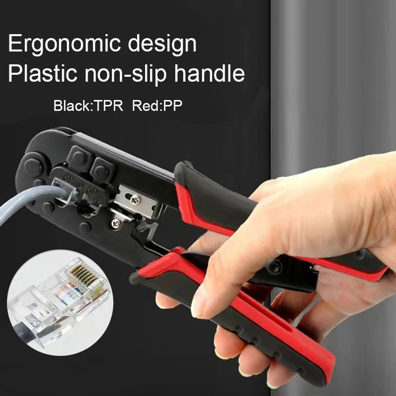 RJ45 Crimping Tool Ethernet Network LAN Cable Crimper Cutter Stripper Plier 8P RJ45 6P RJ12 RJ11 for Modular Connector