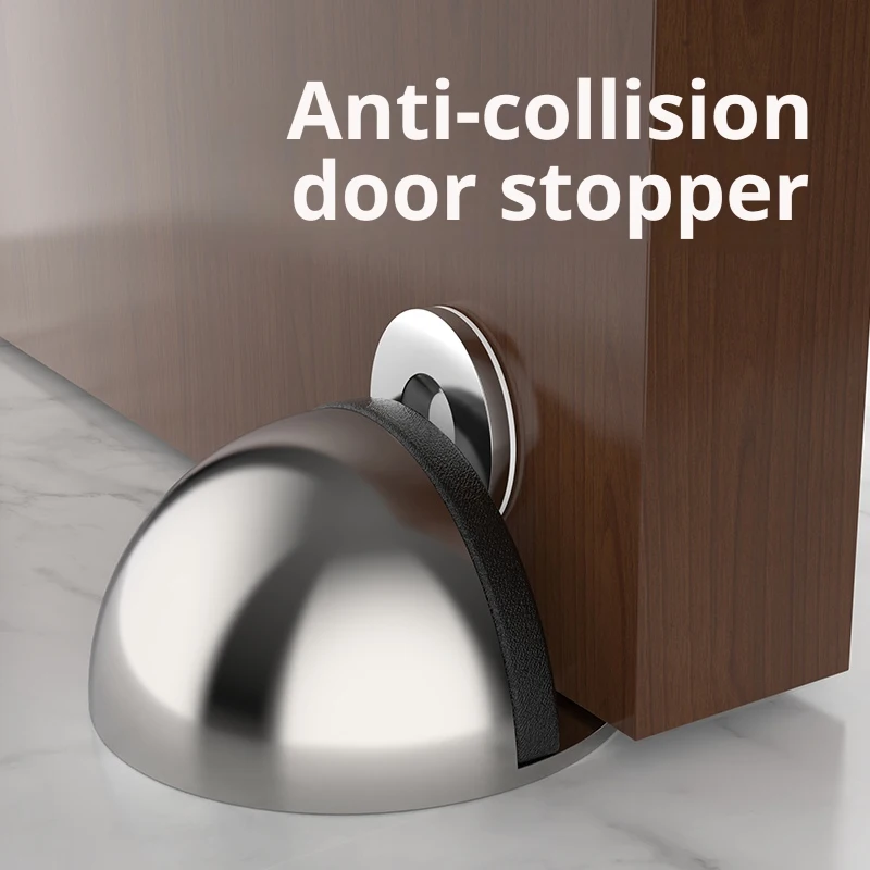 Stainless Steel Hidden Magnetic Door Stopper Door Holder Anti-collision Design Home Improvement Furniture Hardware