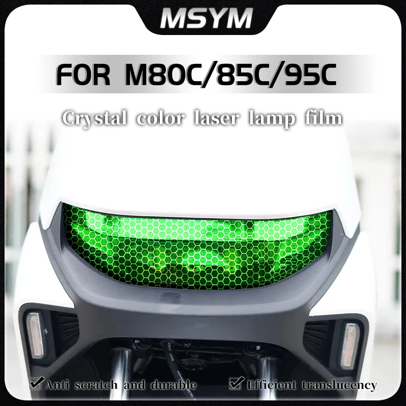 

For Ninebot M80C M85C M95C Headlight film transparent protective film honeycomb laser light film modification accessories