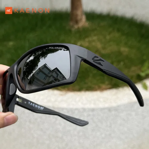Kaenon 2025 nuevas gafas de sol polarizadas TR90 para hombres, deportes al aire libre, pesca, gafas de sol coloridas, bisagra de Metal, gafas de conducción