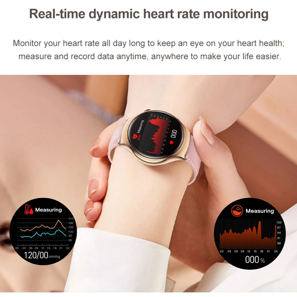 2024 New For Huawei GT4 Mini Smart Watch Women Watch 4 Pro AMOLED HD Screen Bluetooth Call NFC Heart Rate Blood Sugar smartwatch