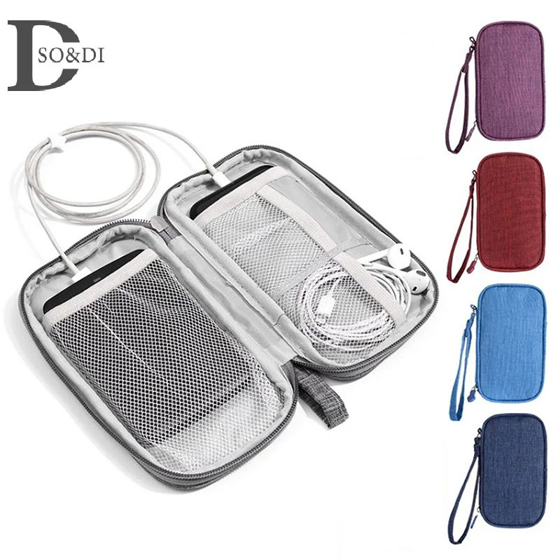 Portable Cable Organizer Storage Bag For Power Bank Digital Cable Case Earphone Earphone Holder Case Headset Charging Box