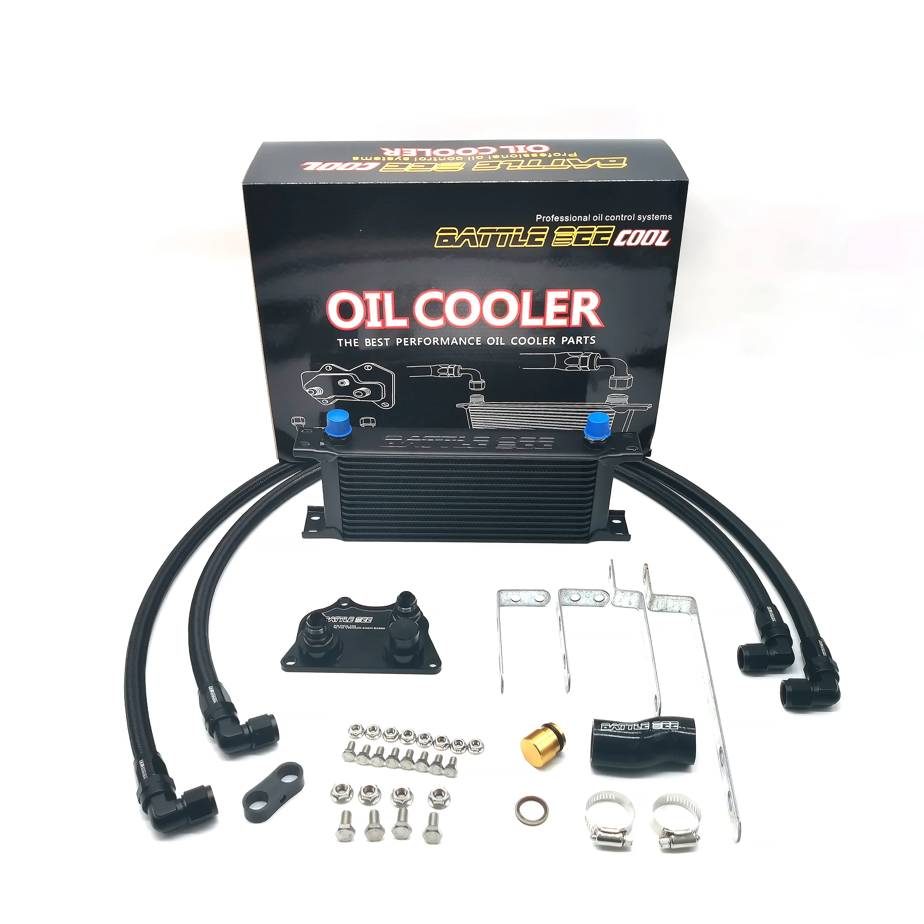 SYPES engine oil cooler kit for VAG Volkswagen Audi Golf MK5 MK6 1.8T 2.0T Gen2 EA888 ENGINE