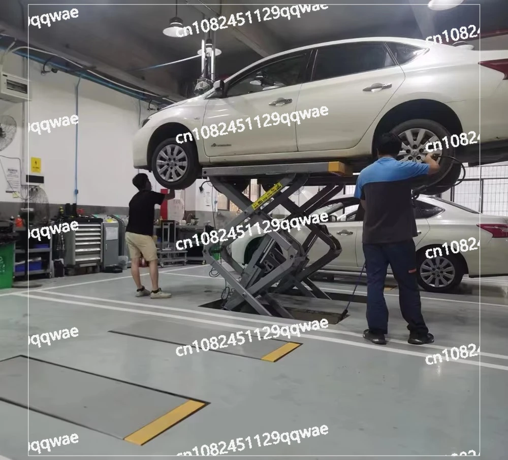 Factory direct sales high quality buried 4000 kg hydraulic car lift scissor design for auto repair shop
