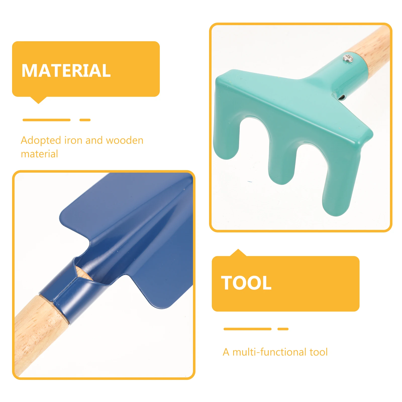 Mini juego de herramientas de jardinería para niños, pala para niños pequeños, caja de arena, Kit de hierro para herramientas para niños