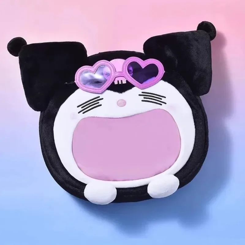 

Miniso Sanrio Plush Kuromi Kawaii Itabag Girl Anime Doll Badge Display Y2k Backpack Soft High Capacity Tote Bag Cosplay Bag Gift