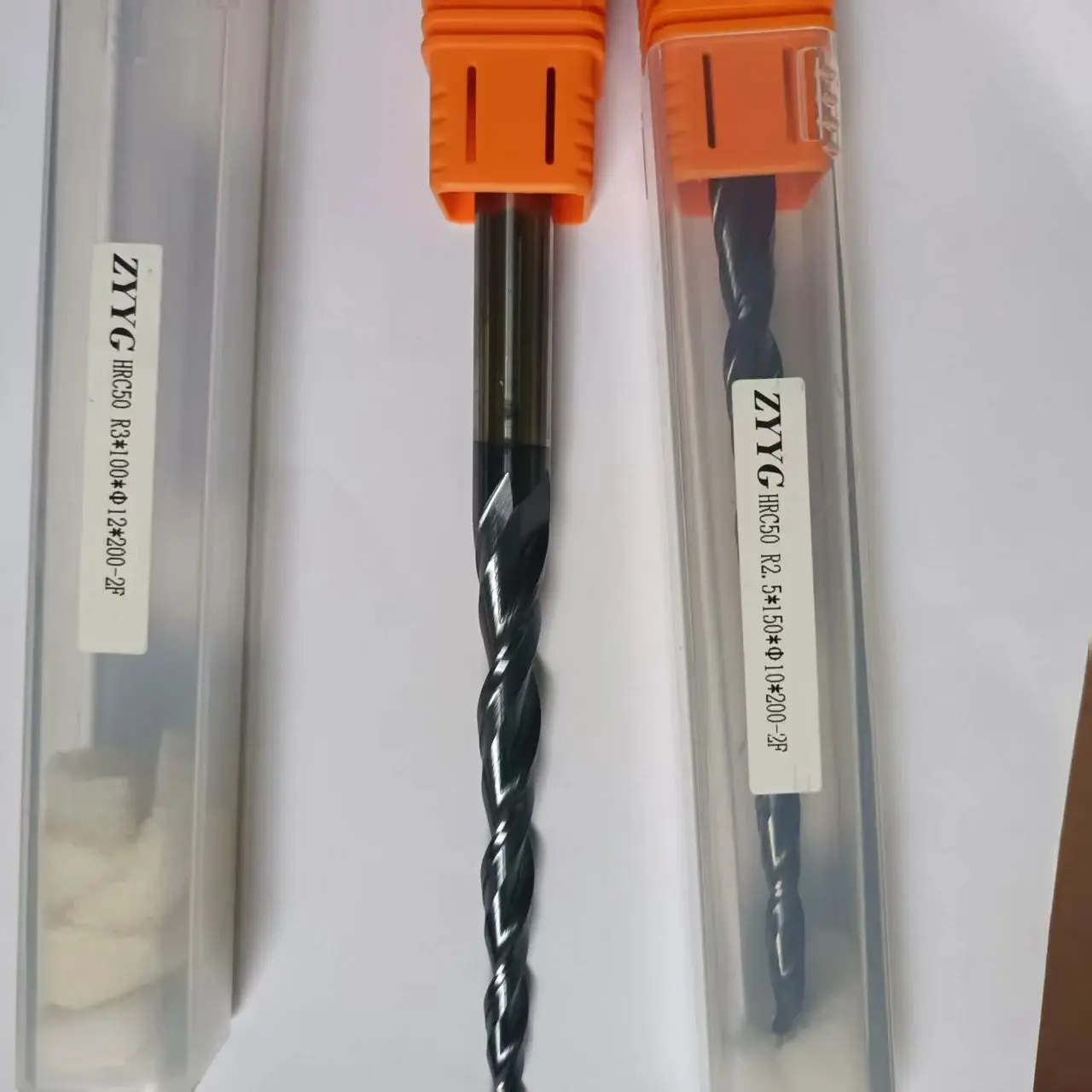 1PCS  R3*150mm*D12*200L*2F*HRC50  ZYYG  Ball Nose Tapered End Mills Router Bits CNC Taper Wood Metal Milling Cutter