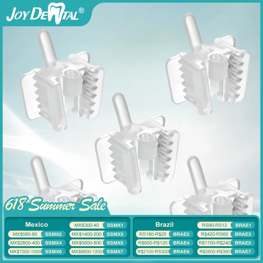 

5pcs Dental Silicone Mouth Support Holding Saliva Ejector Suction Tip Occlusal Pad Mouth Opener Retractor Oral Hygiene AZDENT