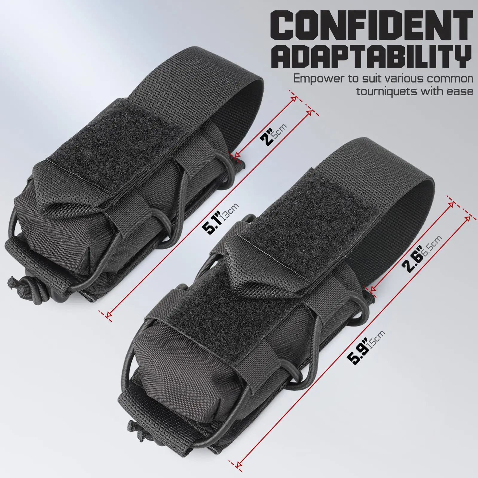Funda porta torniquete táctico MOLLE – Soporte IFAK para botiquín