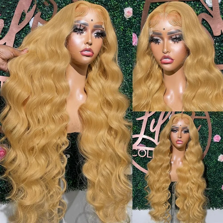 

27 Honey Blonde Human Hair 13x4 Hd Transparent Lace Frontal Wig 220 Density Body Wave Lace Front Wig Honey Blonde Human Hair Wig