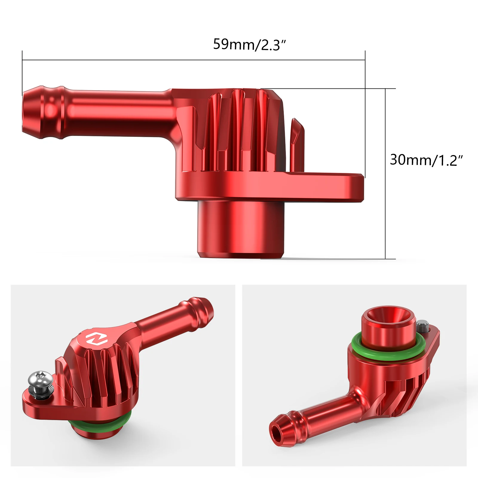 NICECNC Rear Brake Master Cylinder Connector For Honda TRX400X TRX450R TRX450ER Replaces 43503-MR7-006 Aluminum ATV Brake Parts