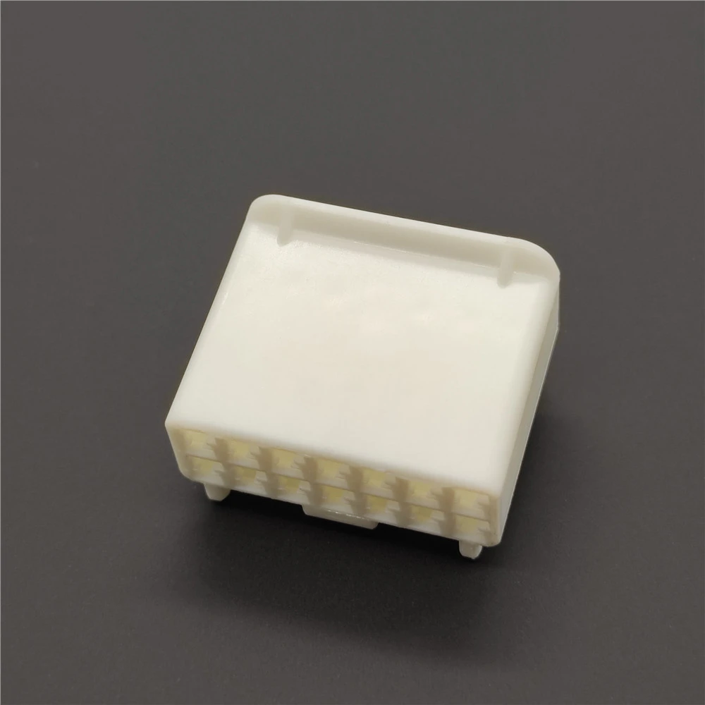 7187-8855 14 Pin Unsealed Automotive Connector Female 060 Series 1.5mm PBT Natural for Car Wiring