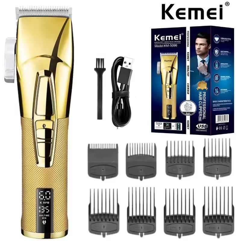 Kemei KM-5096 7000RPM Electric Hair Clippers Extremely Fine Hair Cutting Machine Barbers Precision Cordless Fade hair trimmer