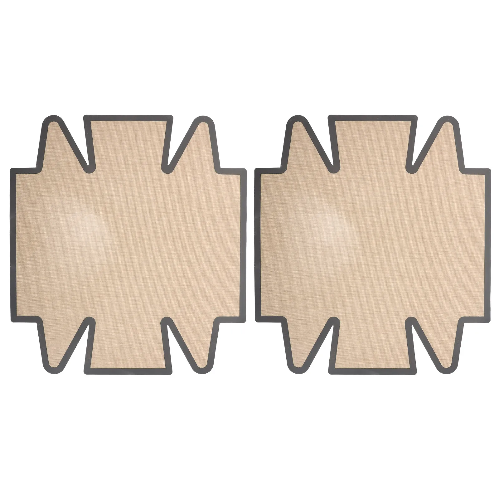 

2Pcs Silicone Baking Mats Reusable Non-Stick Oven Liner for Toaster Oven Bread Cookies Pastries Heat Resistant Easy Clean