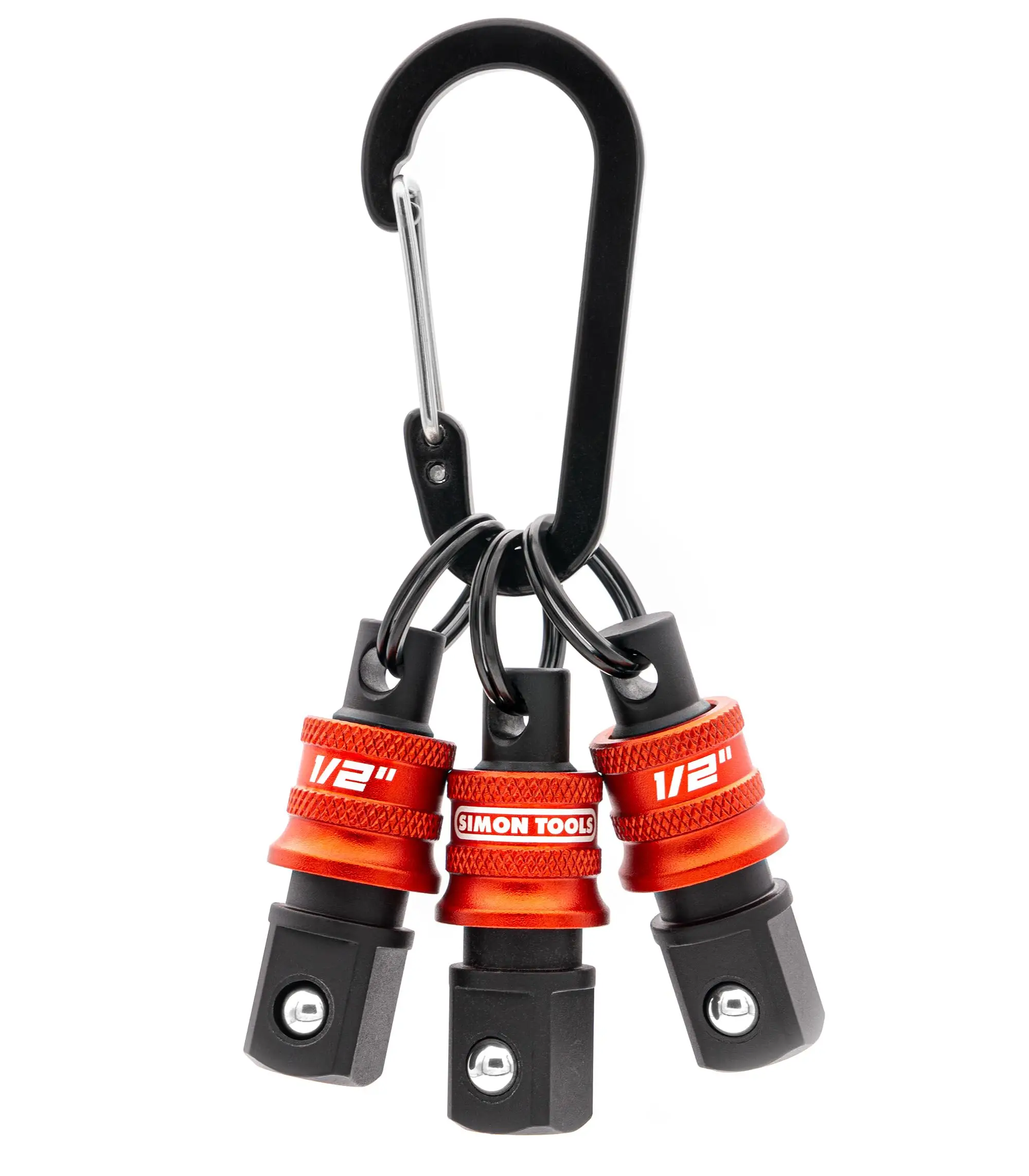 6 قطعة المفاتيح محول القابس مجموعة سبائك الألومنيوم 1/2 3/8 مربع رئيس التغيير السريع تحويل قضيب مع حلقة تسلق كليب #3