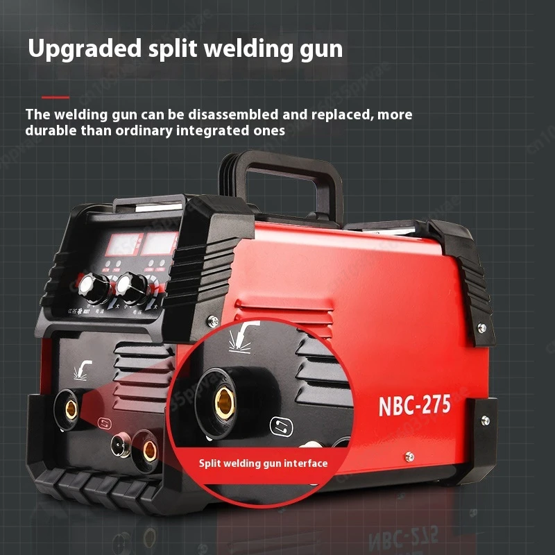 Soldador MIG sin gas de 220V, máquina de soldadura por arco con núcleo fundente portátil, adecuada para proyectos industriales domésticos, fácil de transportar y usar